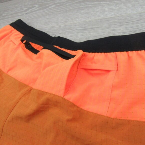 Nike Flex Stride Trail Running Shorts Men's Size Medium Mandarin NEW - Picture 7 of 12